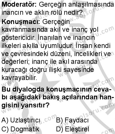 Felsefe 3 Dersi 2024-2025 yılı 2. Dönem sınavı 6. Soru Felsefe 3 Dersi 2024-2025 yılı 2. Dönem sınavı 6. Soru