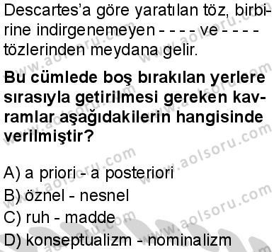 Felsefe 3 Dersi 2024-2025 yılı 2. Dönem sınavı 8. Soru Felsefe 3 Dersi 2024-2025 yılı 2. Dönem sınavı 8. Soru