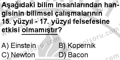 Felsefe 3 Dersi 2024-2025 yılı 2. Dönem sınavı 9. Soru Felsefe 3 Dersi 2024-2025 yılı 2. Dönem sınavı 9. Soru