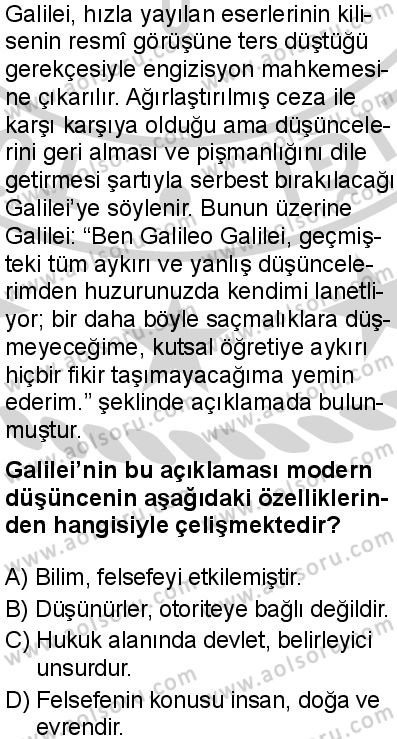 Felsefe 3 Dersi 2024-2025 yılı 2. Dönem sınavı 10. Soru Felsefe 3 Dersi 2024-2025 yılı 2. Dönem sınavı 10. Soru