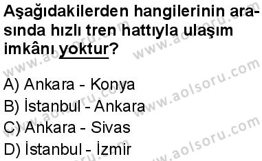 Seçmeli Coğrafya 3 Dersi 2024-2025 yılı 2. Dönem sınavı 4. Soru Seçmeli Coğrafya 3 Dersi 2024-2025 yılı 2. Dönem sınavı 4. Soru