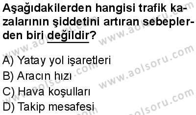 Sağlık Bilgisi ve Trafik Kültürü 2 Dersi 2024-2025 yılı 2. Dönem sınavı 6. Soru Sağlık Bilgisi ve Trafik Kültürü 2 Dersi 2024-2025 yılı 2. Dönem sınavı 6. Soru