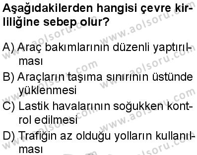 Sağlık Bilgisi ve Trafik Kültürü 2 Dersi 2024-2025 yılı 2. Dönem sınavı 10. Soru Sağlık Bilgisi ve Trafik Kültürü 2 Dersi 2024-2025 yılı 2. Dönem sınavı 10. Soru