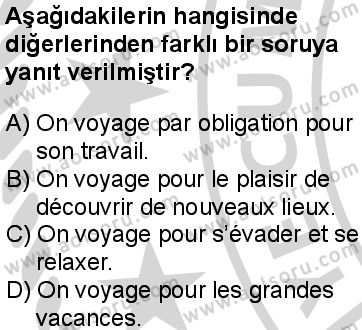 Fransızca 5 Dersi 2024-2025 yılı 2. Dönem sınavı 8. Soru Fransızca 5 Dersi 2024-2025 yılı 2. Dönem sınavı 8. Soru