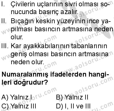 Fizik 1 Dersi 2024-2025 yılı 2. Dönem sınavı 10. Soru Fizik 1 Dersi 2024-2025 yılı 2. Dönem sınavı 10. Soru