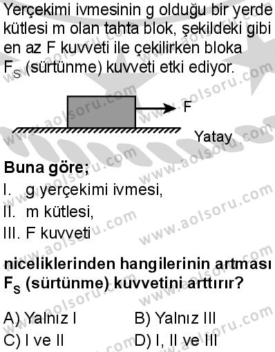 Seçmeli Fizik 1 Dersi 2024-2025 yılı 2. Dönem sınavı 3. Soru Seçmeli Fizik 1 Dersi 2024-2025 yılı 2. Dönem sınavı 3. Soru