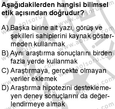 Biyoloji 1 Dersi 2024-2025 yılı 2. Dönem sınavı 3. Soru Biyoloji 1 Dersi 2024-2025 yılı 2. Dönem sınavı 3. Soru