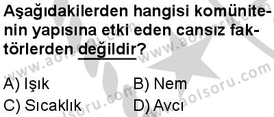 Seçmeli Biyoloji 2 Dersi 2024-2025 yılı 2. Dönem sınavı 8. Soru Seçmeli Biyoloji 2 Dersi 2024-2025 yılı 2. Dönem sınavı 8. Soru