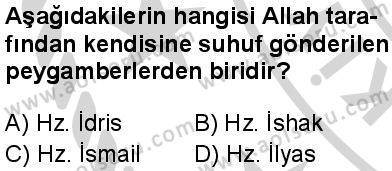 Temel Dini Bilgiler 1 Dersi 2024-2025 yılı 2. Dönem sınavı 8. Soru Temel Dini Bilgiler 1 Dersi 2024-2025 yılı 2. Dönem sınavı 8. Soru