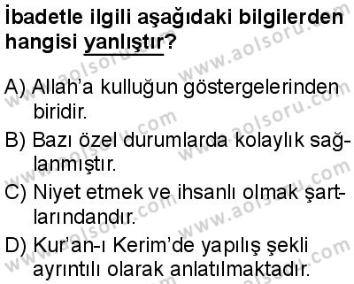 Temel Dini Bilgiler 1 Dersi 2024-2025 yılı 2. Dönem sınavı 9. Soru Temel Dini Bilgiler 1 Dersi 2024-2025 yılı 2. Dönem sınavı 9. Soru