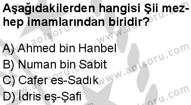 Fıkıh 1 Dersi 2024-2025 yılı 2. Dönem sınavı 6. Soru Fıkıh 1 Dersi 2024-2025 yılı 2. Dönem sınavı 6. Soru