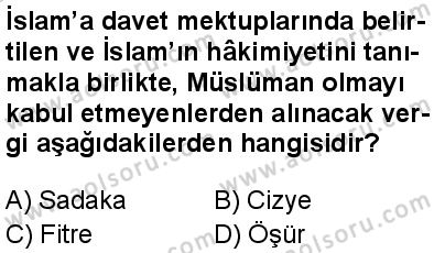 Seçmeli Peygamberimizin Hayatı 2 Dersi 2024-2025 yılı 2. Dönem sınavı 9. Soru Seçmeli Peygamberimizin Hayatı 2 Dersi 2024-2025 yılı 2. Dönem sınavı 9. Soru