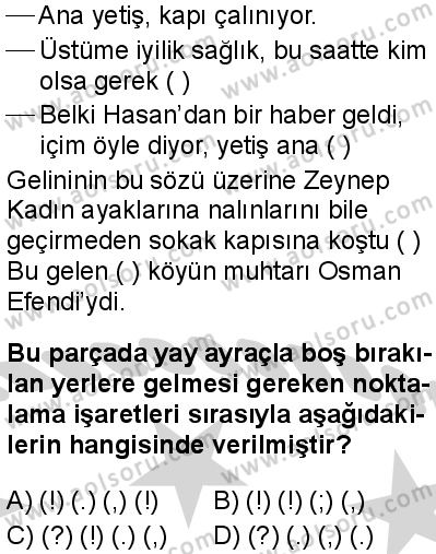 Türk Dili ve Edebiyatı 7 Dersi 2024-2025 yılı 2. Dönem sınavı 3. Soru Türk Dili ve Edebiyatı 7 Dersi 2024-2025 yılı 2. Dönem sınavı 3. Soru