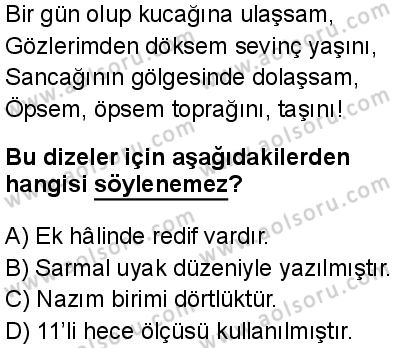 Türk Dili ve Edebiyatı 7 Dersi 2024-2025 yılı 2. Dönem sınavı 6. Soru Türk Dili ve Edebiyatı 7 Dersi 2024-2025 yılı 2. Dönem sınavı 6. Soru