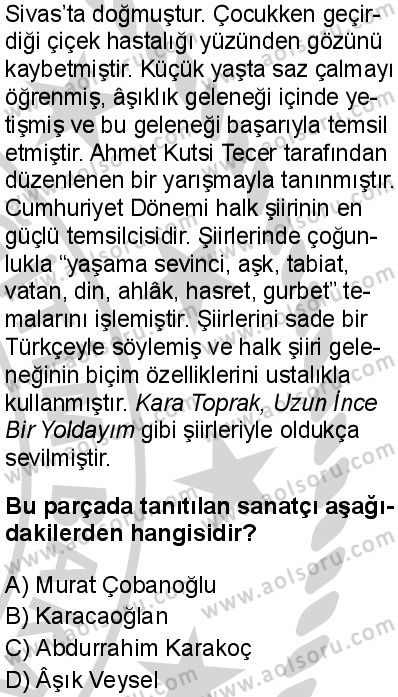 Türk Dili ve Edebiyatı 7 Dersi 2024-2025 yılı 2. Dönem sınavı 7. Soru Türk Dili ve Edebiyatı 7 Dersi 2024-2025 yılı 2. Dönem sınavı 7. Soru