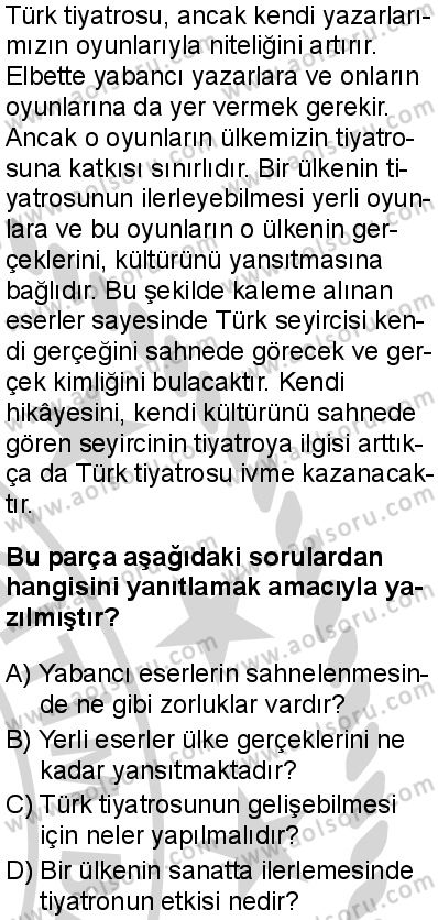 Seçmeli Türk Dili ve Edebiyatı 4 Dersi 2024-2025 yılı 2. Dönem sınavı 1. Soru Seçmeli Türk Dili ve Edebiyatı 4 Dersi 2024-2025 yılı 2. Dönem sınavı 1. Soru