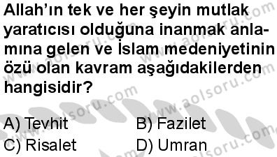 İslam Kültür ve Medeniyeti 1 Dersi 2024-2025 yılı 2. Dönem sınavı 1. Soru İslam Kültür ve Medeniyeti 1 Dersi 2024-2025 yılı 2. Dönem sınavı 1. Soru