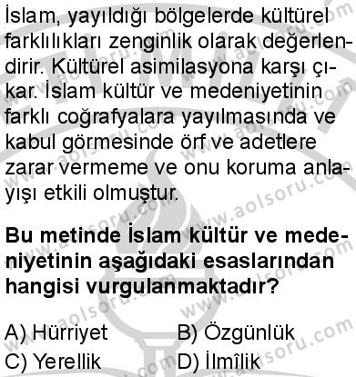 İslam Kültür ve Medeniyeti 1 Dersi 2024-2025 yılı 2. Dönem sınavı 2. Soru İslam Kültür ve Medeniyeti 1 Dersi 2024-2025 yılı 2. Dönem sınavı 2. Soru