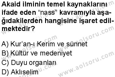Akaid 1 Dersi 2024-2025 yılı 2. Dönem sınavı 3. Soru Akaid 1 Dersi 2024-2025 yılı 2. Dönem sınavı 3. Soru