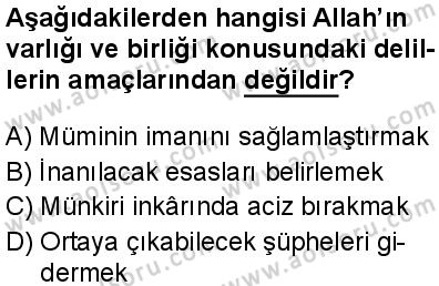 Akaid 1 Dersi 2024-2025 yılı 2. Dönem sınavı 7. Soru Akaid 1 Dersi 2024-2025 yılı 2. Dönem sınavı 7. Soru
