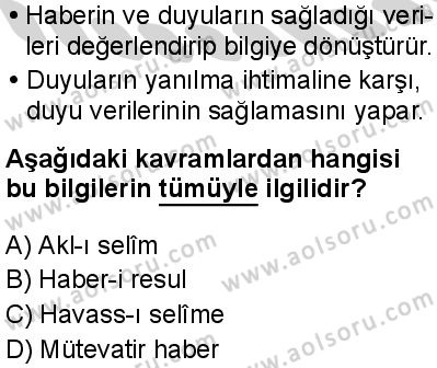 Kelam 1 Dersi 2024-2025 yılı 2. Dönem sınavı 8. Soru Kelam 1 Dersi 2024-2025 yılı 2. Dönem sınavı 8. Soru