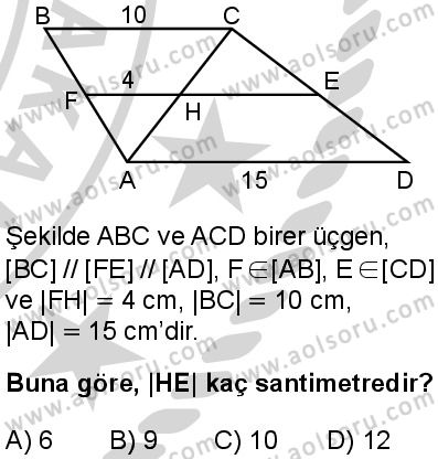 Matematik 2 Dersi 2024-2025 yılı 2. Dönem sınavı 4. Soru Matematik 2 Dersi 2024-2025 yılı 2. Dönem sınavı 4. Soru