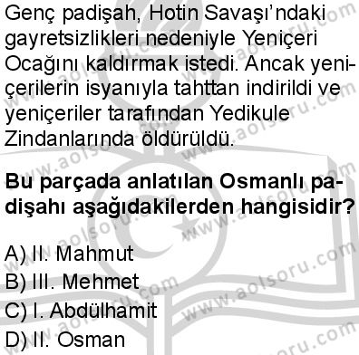 Seçmeli Tarih 1 Dersi 2024-2025 yılı 2. Dönem sınavı 3. Soru Seçmeli Tarih 1 Dersi 2024-2025 yılı 2. Dönem sınavı 3. Soru