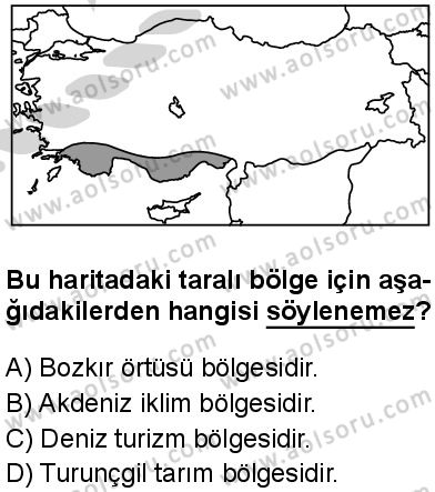 Coğrafya 2 Dersi 2024-2025 yılı 2. Dönem sınavı 10. Soru Coğrafya 2 Dersi 2024-2025 yılı 2. Dönem sınavı 10. Soru