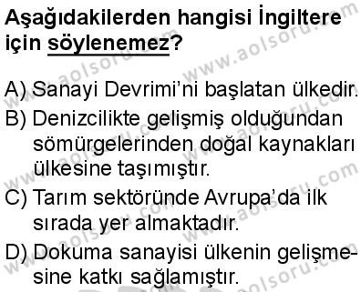 Seçmeli Coğrafya 2 Dersi 2024-2025 yılı 2. Dönem sınavı 4. Soru Seçmeli Coğrafya 2 Dersi 2024-2025 yılı 2. Dönem sınavı 4. Soru