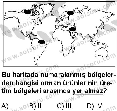 Seçmeli Coğrafya 2 Dersi 2024-2025 yılı 2. Dönem sınavı 6. Soru Seçmeli Coğrafya 2 Dersi 2024-2025 yılı 2. Dönem sınavı 6. Soru