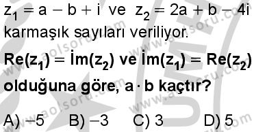 Matematik 4 Dersi 2024-2025 yılı 2. Dönem sınavı 2. Soru Matematik 4 Dersi 2024-2025 yılı 2. Dönem sınavı 2. Soru