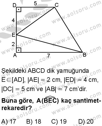 Matematik 4 Dersi 2024-2025 yılı 2. Dönem sınavı 8. Soru Matematik 4 Dersi 2024-2025 yılı 2. Dönem sınavı 8. Soru