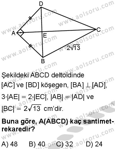 Matematik 4 Dersi 2024-2025 yılı 2. Dönem sınavı 9. Soru Matematik 4 Dersi 2024-2025 yılı 2. Dönem sınavı 9. Soru