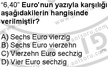 Almanca 2 Dersi 2024-2025 yılı 2. Dönem sınavı 8. Soru Almanca 2 Dersi 2024-2025 yılı 2. Dönem sınavı 8. Soru