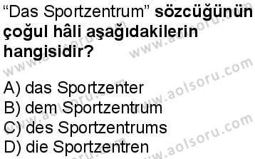 Almanca 2 Dersi 2024-2025 yılı 2. Dönem sınavı 9. Soru Almanca 2 Dersi 2024-2025 yılı 2. Dönem sınavı 9. Soru