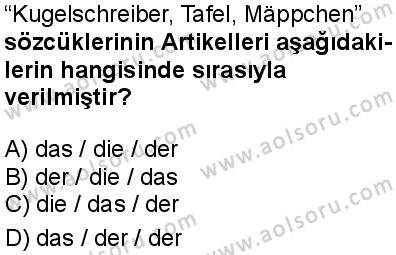 Almanca 2 Dersi 2024-2025 yılı 2. Dönem sınavı 10. Soru Almanca 2 Dersi 2024-2025 yılı 2. Dönem sınavı 10. Soru