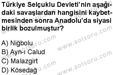 Seçmeli Ortak Türk Tarihi 2 Dersi 2024-2025 yılı 2. Dönem sınavı 5. Soru Seçmeli Ortak Türk Tarihi 2 Dersi 2024-2025 yılı 2. Dönem sınavı 5. Soru