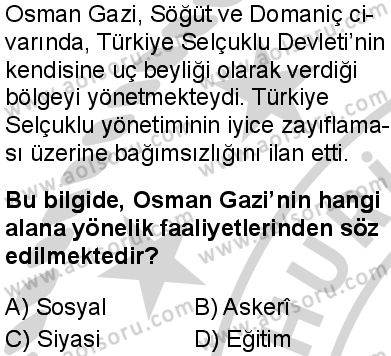 Seçmeli Ortak Türk Tarihi 2 Dersi 2024-2025 yılı 2. Dönem sınavı 6. Soru Seçmeli Ortak Türk Tarihi 2 Dersi 2024-2025 yılı 2. Dönem sınavı 6. Soru