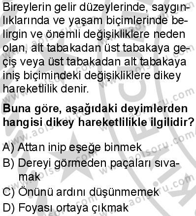 Seçmeli Sosyoloji 1 Dersi 2024-2025 yılı 2. Dönem sınavı 7. Soru Seçmeli Sosyoloji 1 Dersi 2024-2025 yılı 2. Dönem sınavı 7. Soru