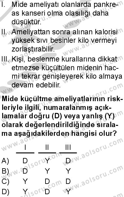 Sağlık Bilgisi ve Trafik Kültürü 1 Dersi 2024-2025 yılı 2. Dönem sınavı 5. Soru Sağlık Bilgisi ve Trafik Kültürü 1 Dersi 2024-2025 yılı 2. Dönem sınavı 5. Soru