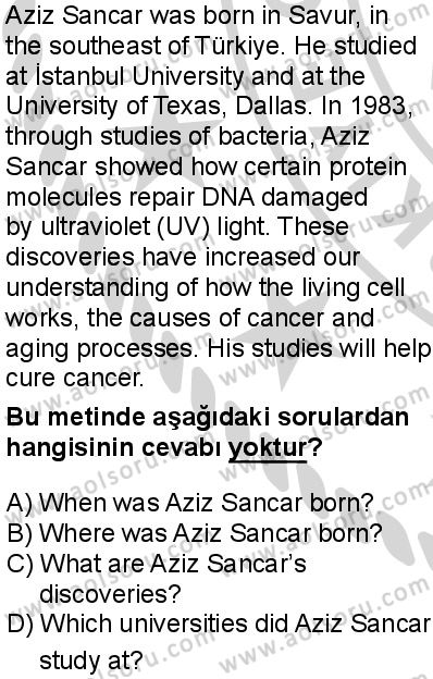 İngilizce 4 Dersi 2024-2025 yılı 2. Dönem sınavı 10. Soru İngilizce 4 Dersi 2024-2025 yılı 2. Dönem sınavı 10. Soru