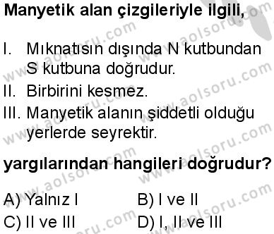 Fizik 3 Dersi 2024-2025 yılı 2. Dönem sınavı 7. Soru Fizik 3 Dersi 2024-2025 yılı 2. Dönem sınavı 7. Soru