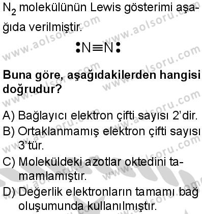 Seçmeli Kimya 3 Dersi 2024-2025 yılı 2. Dönem sınavı 8. Soru Seçmeli Kimya 3 Dersi 2024-2025 yılı 2. Dönem sınavı 8. Soru