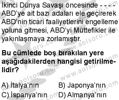 Seçmeli Çağdaş Türk ve Dünyası Tarihi 1 Dersi 2024-2025 yılı 2. Dönem sınavı 5. Soru Seçmeli Çağdaş Türk ve Dünyası Tarihi 1 Dersi 2024-2025 yılı 2. Dönem sınavı 5. Soru