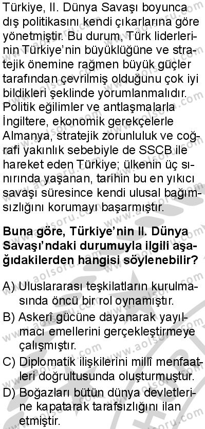 Seçmeli Çağdaş Türk ve Dünyası Tarihi 1 Dersi 2024-2025 yılı 2. Dönem sınavı 7. Soru Seçmeli Çağdaş Türk ve Dünyası Tarihi 1 Dersi 2024-2025 yılı 2. Dönem sınavı 7. Soru