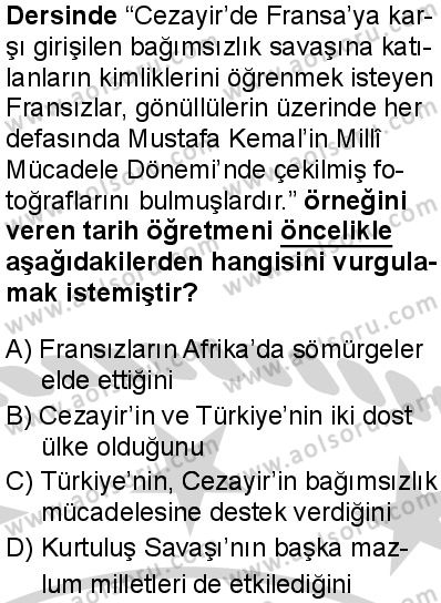 Seçmeli Çağdaş Türk ve Dünyası Tarihi 1 Dersi 2024-2025 yılı 2. Dönem sınavı 10. Soru Seçmeli Çağdaş Türk ve Dünyası Tarihi 1 Dersi 2024-2025 yılı 2. Dönem sınavı 10. Soru