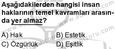 Seçmeli Demokrasi ve İnsan Hakları 1 Dersi 2024-2025 yılı 2. Dönem sınavı 1. Soru Seçmeli Demokrasi ve İnsan Hakları 1 Dersi 2024-2025 yılı 2. Dönem sınavı 1. Soru