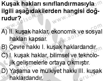 Seçmeli Demokrasi ve İnsan Hakları 1 Dersi 2024-2025 yılı 2. Dönem sınavı 5. Soru Seçmeli Demokrasi ve İnsan Hakları 1 Dersi 2024-2025 yılı 2. Dönem sınavı 5. Soru