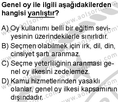 Seçmeli Demokrasi ve İnsan Hakları 1 Dersi 2024-2025 yılı 2. Dönem sınavı 9. Soru Seçmeli Demokrasi ve İnsan Hakları 1 Dersi 2024-2025 yılı 2. Dönem sınavı 9. Soru