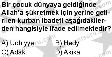 Temel Dini Bilgiler 2 Dersi 2024-2025 yılı 2. Dönem sınavı 6. Soru Temel Dini Bilgiler 2 Dersi 2024-2025 yılı 2. Dönem sınavı 6. Soru